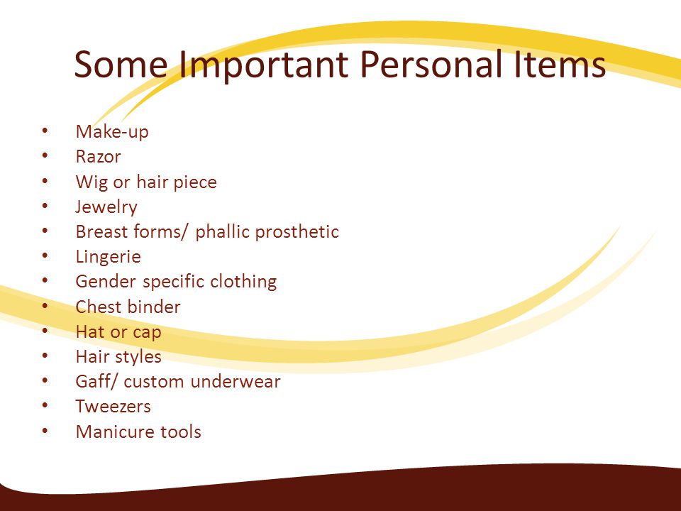 Sentimental importance of a personal item